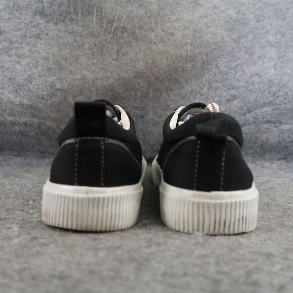 H&M Shoes Mens 7.5 Sneakers Lifestyle Low Profile Trainers Lace Up Casual Black - Picture 5 of 13